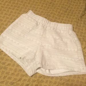 Aztec Lace/Croquet Shorts with Pockets